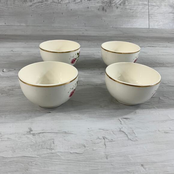 Vintage Hall Superior Quality Heather Rose Teacups Set of 4 - Picture 7 of 12